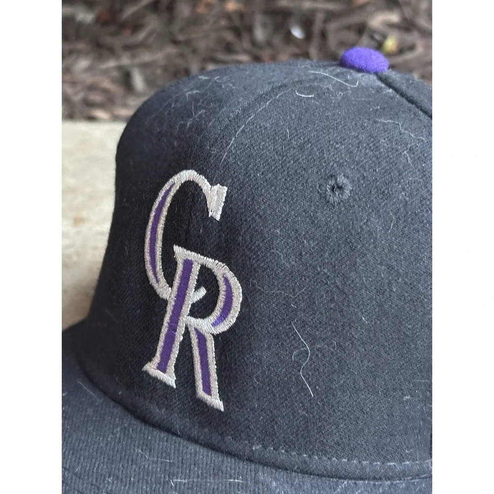 Vintage Colorado Rockies Fitted Hat Cap Sz 7 3/8 Sports Specialties 90s⭐️NWT New